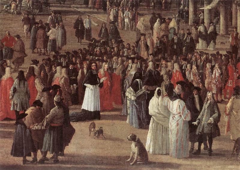 CARLEVARIS, Luca The Reception of Cardinal Cesar d Estrees (detail) Norge oil painting art